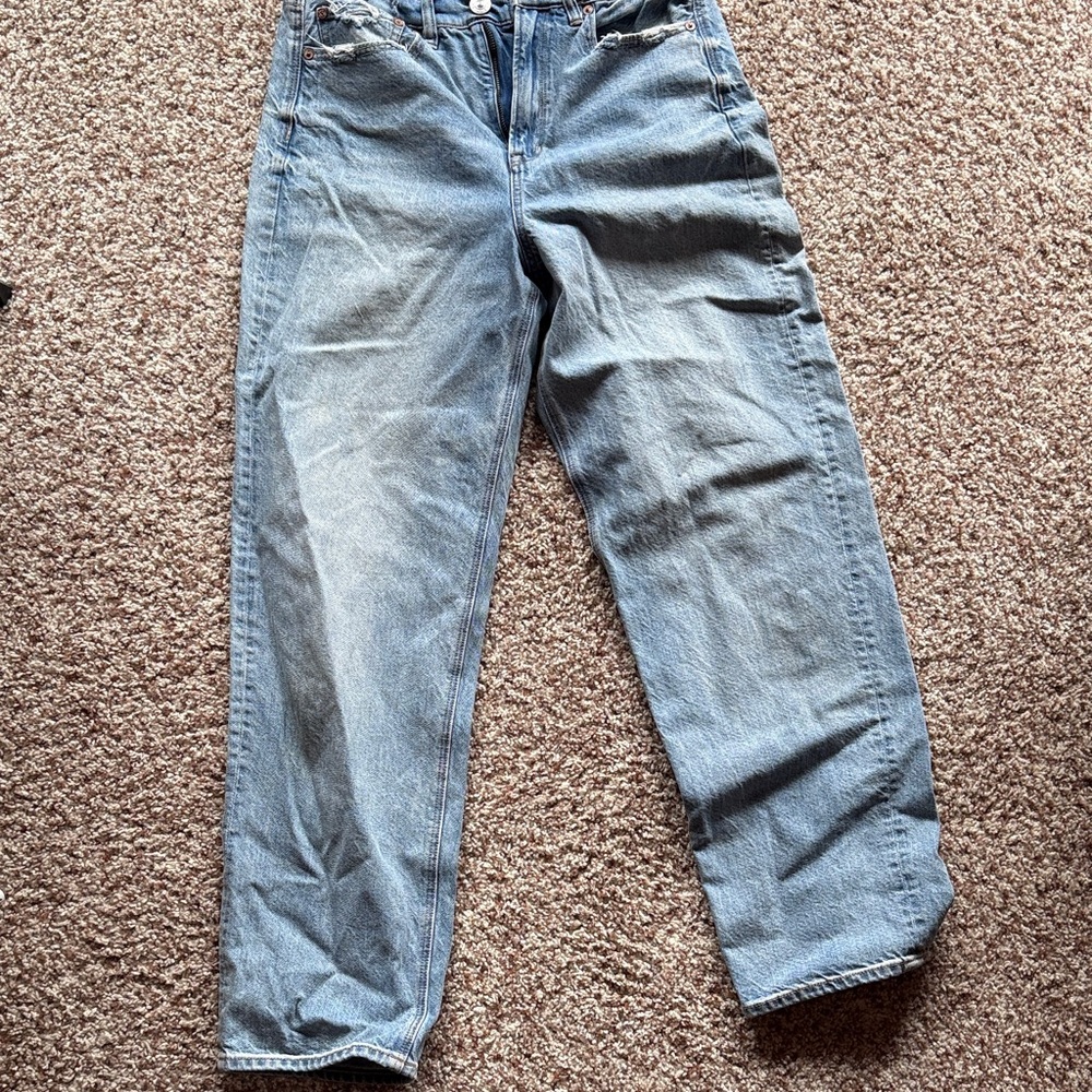 American Eagle Outfitters Light Blue Baggy  Jeans Women size 8